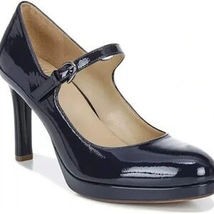 Naturalizer Talissa Platform Pumps Dark Navy Patent Leather Mary-Jane  Size 5